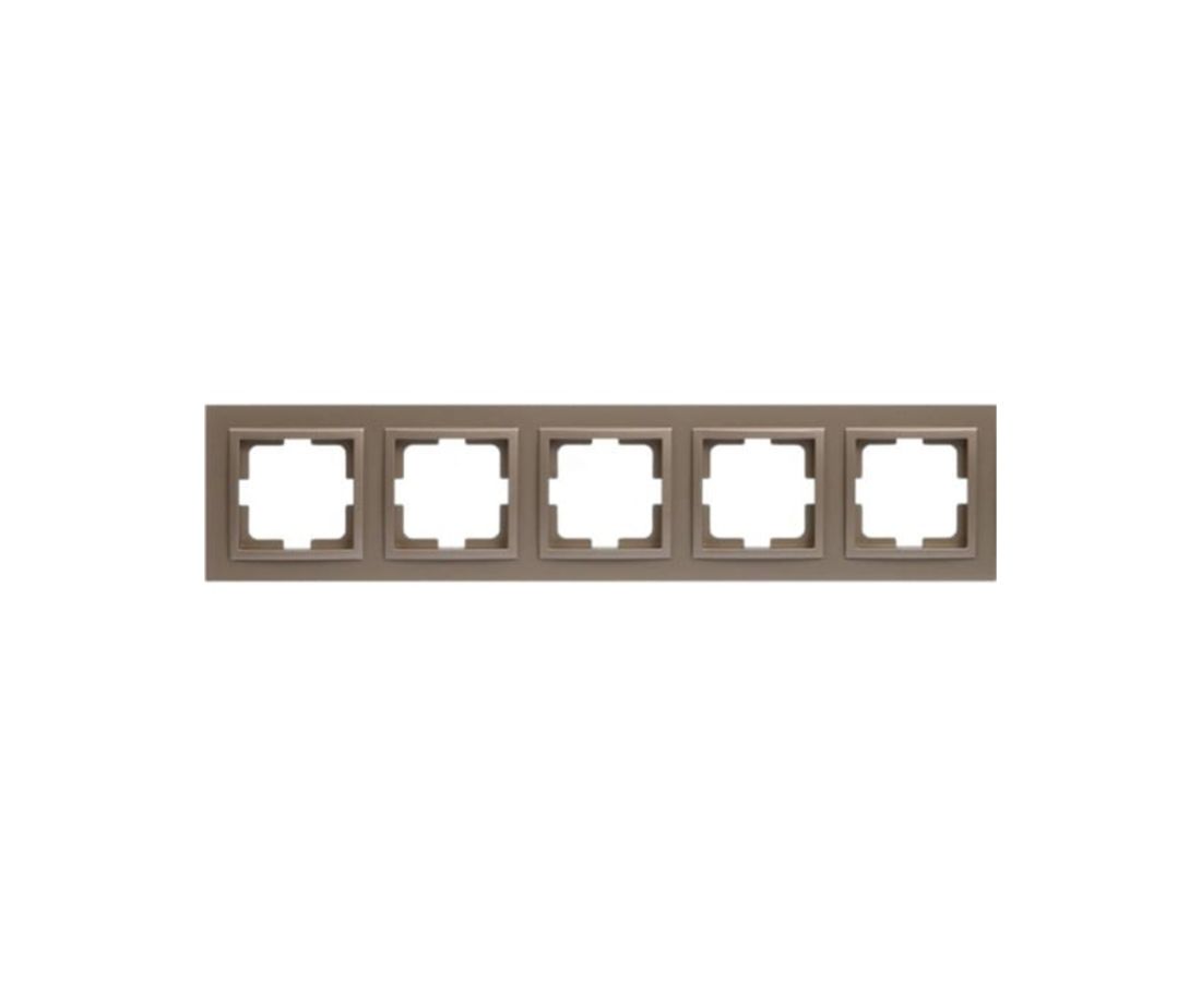ჩარჩო ხუთიანი DESPINA Bronze- 102-230000-164 — როზეტები და ჩამრთველები